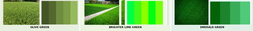 Pigment formulations for artificial grass turf